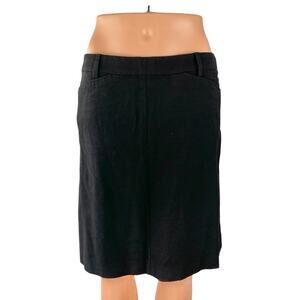 Filippa K Women's Black High Rise Business Work Midi Straight Pencil Skirt Sz M